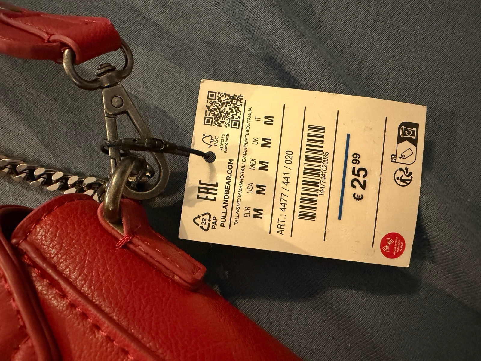 Bolso cruzado rojo burdeos – photo 6